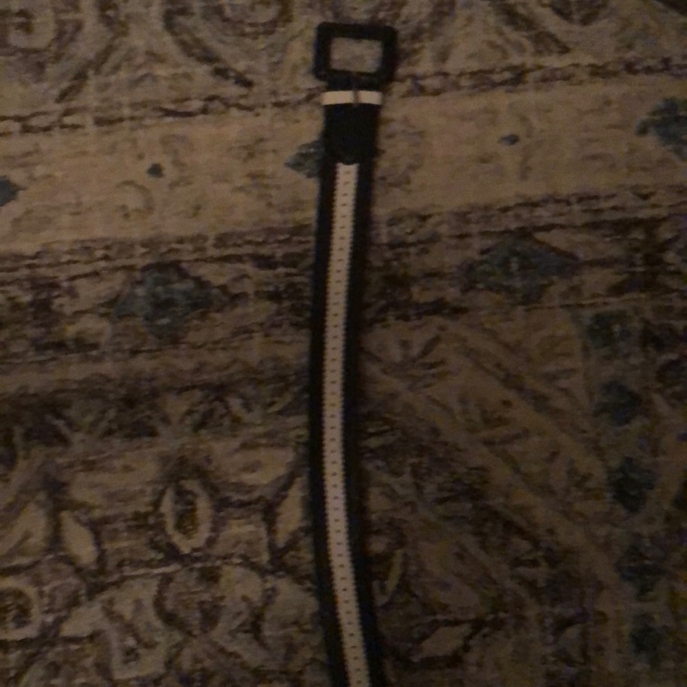 Black and white belt